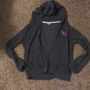 “LOVE PINK” Gray Jacket